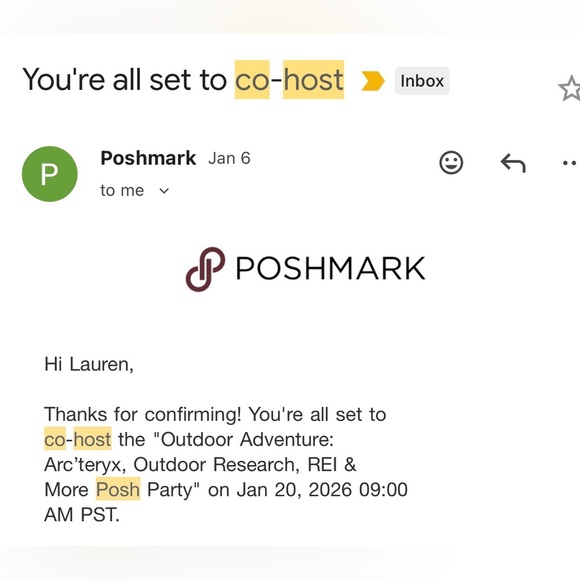 I AM CO-HOSTING 🎉 “Outdoor Adventure” Posh Party 1/20/26 - Picture 2 of 2
